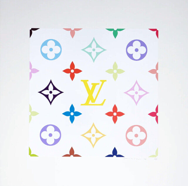 Takashi Murakami, Louis Vuitton, SUPERFLAT Colorful Monogram (Black)  (2003)