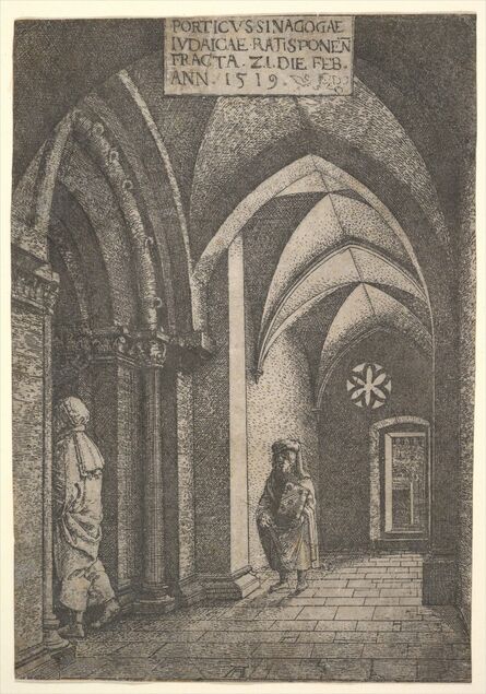 Albrecht Altdorfer, ‘The Entrance Hall of the Regensburg Synagogue’, 1519