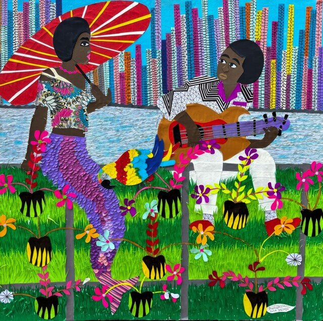 Wabonga J'aime ma femme (2024) by Franklin Mbungu Wabonga - For Sale | Artsy