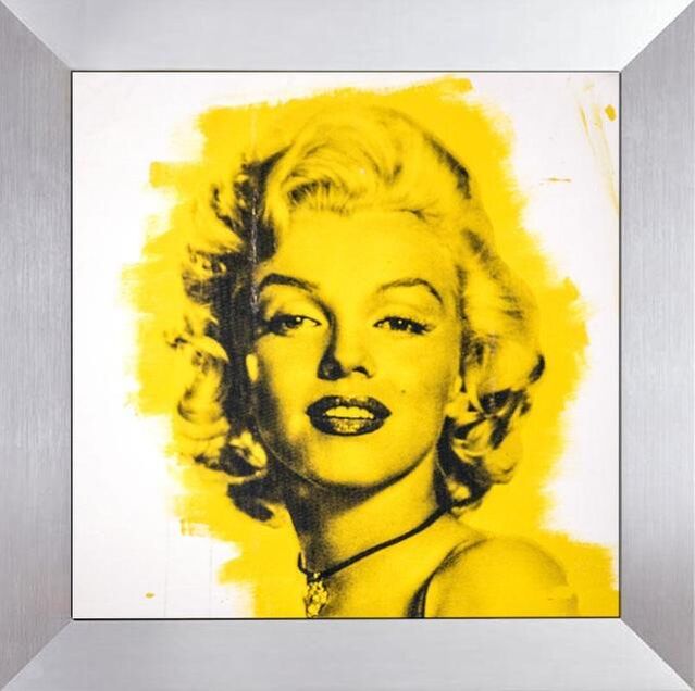 Steve Kaufman Marilyn Monroe Louis Vuitton LV Oil Painting Purse Bag Trunk