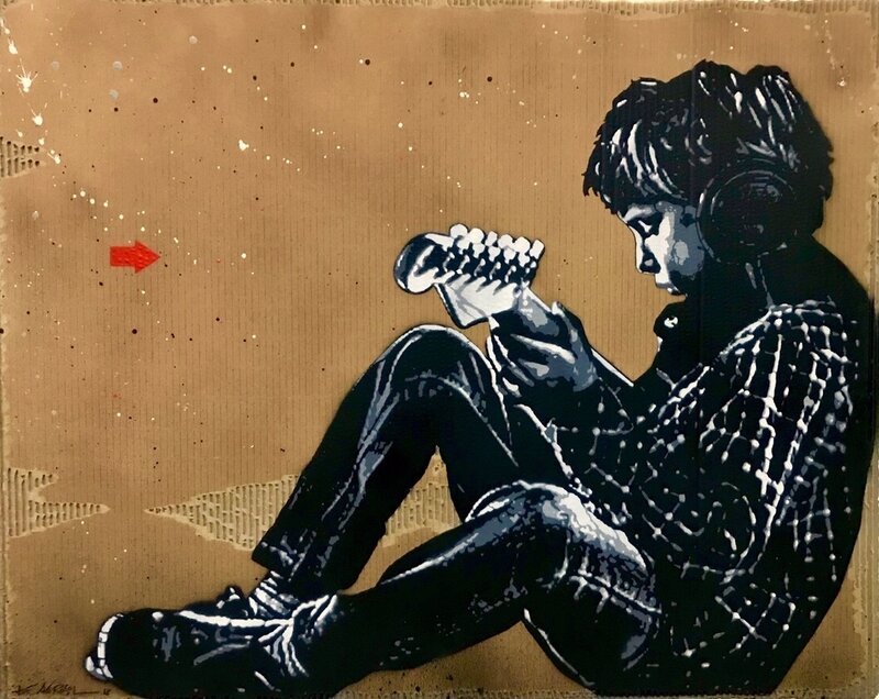 Jef Aérosol, Enfant à la guitare (2018)