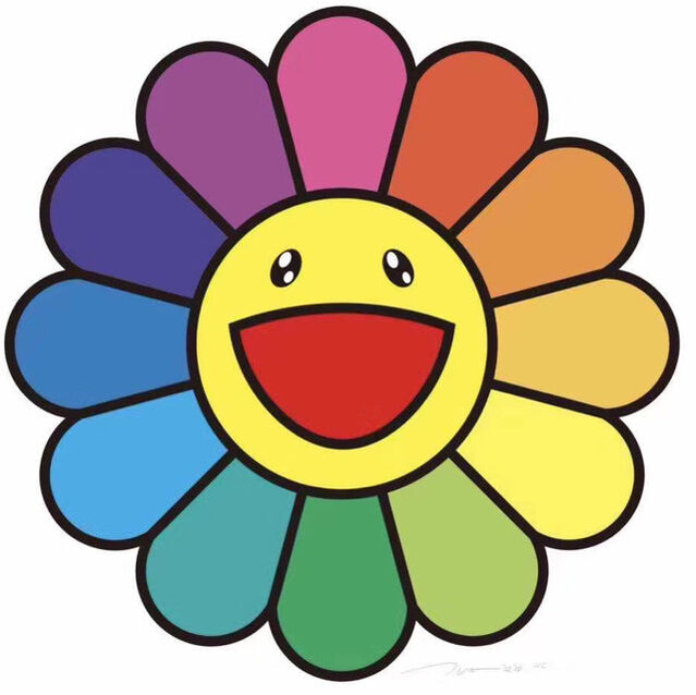 Takashi Murakami Smile On Rainbow Flower Available For Sale Artsy