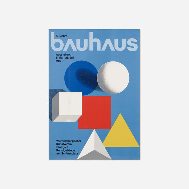 Herbert Bayer, Bauhaus poster (1968)