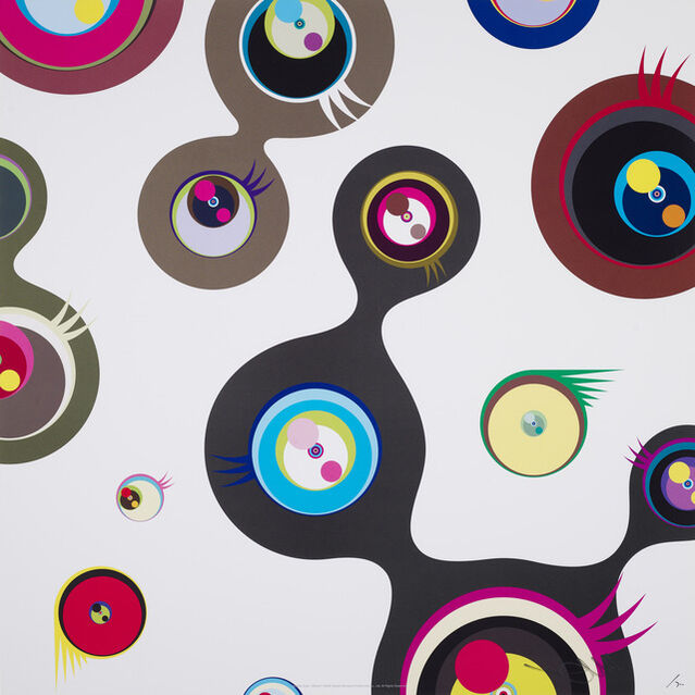 Jellyfish Eyes - Black and Jellyfish Eyes - White 2 works by Takashi  Murakami on artnet