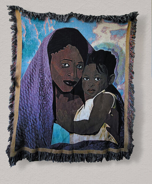 african mother and child paintings