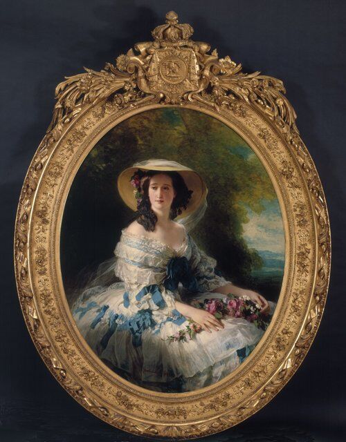 A Cameo Creation, Framed Portrait of Empress Eugenie