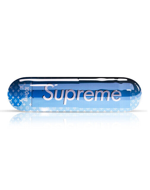 DENIAL 'Supreme Vuitton Smashup Pill' (blue-Hand Signed) (2022