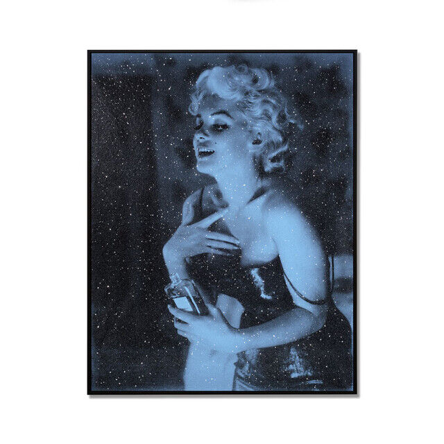 Russell Young | Marilyn Chanel, Space Blue (2022) | Available for Sale |  Artsy