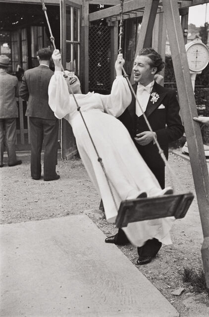 Henri Cartier-Bresson | Joinville-le-Pont, France (A newlywed bride and ...