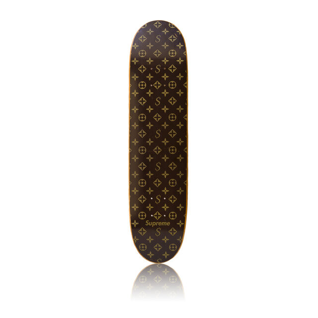 Louis Vuitton × Supreme Skateboard Deck Color Brown × Black Super