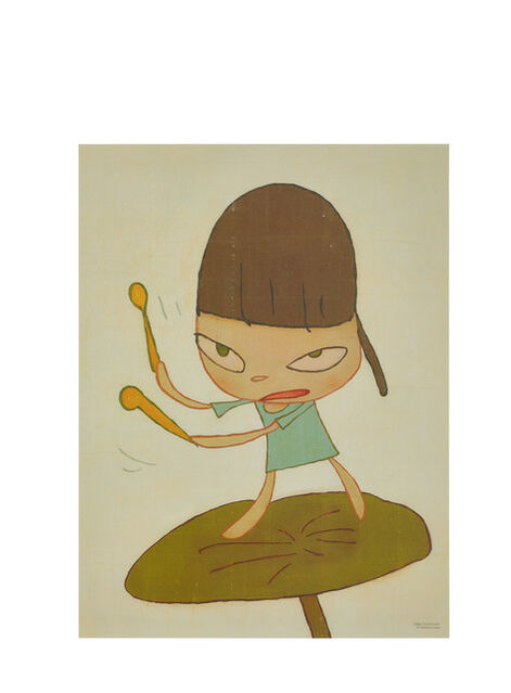 Yoshitomo Nara, Marching on a Butterbur Leaf (Includes 5 Limited Edition  Stickers) (2019), Available for Sale