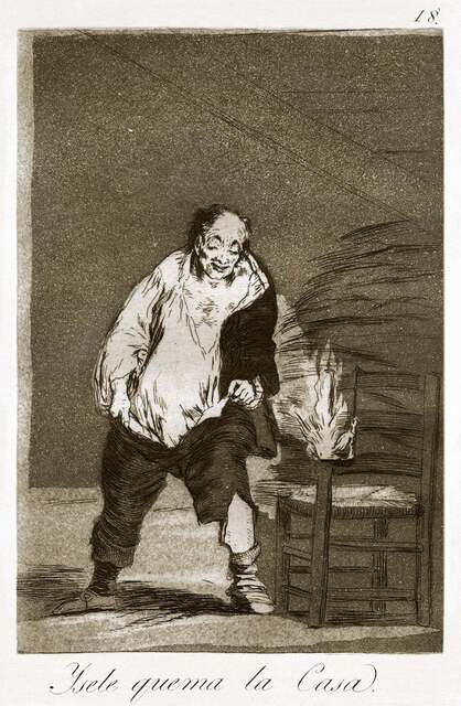 Francisco de Goya Y se le quema la casa (1868) Available for