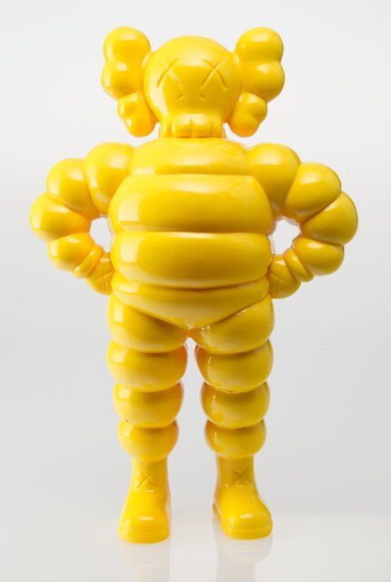 KAWS Chum Porte-clés Jaune (2009) de la Collection - FR KAWS Chum Porte-clés Jaune (2009) de la Collection - FR