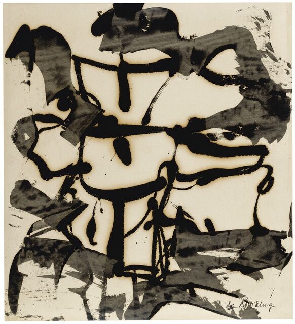 Willem de Kooning | Abstraction (Black and White Abstraction) (1948 ...