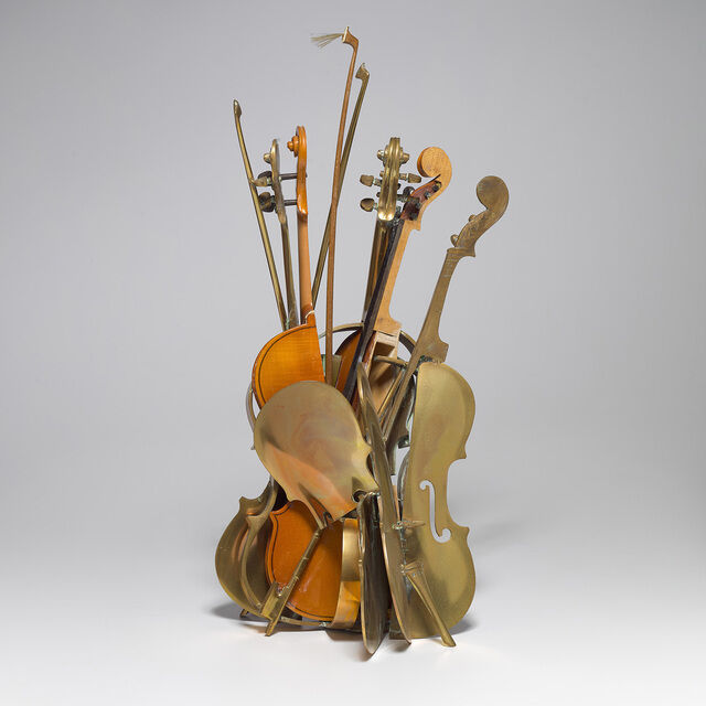 Arman, Untitled (Violin) (1990-91)