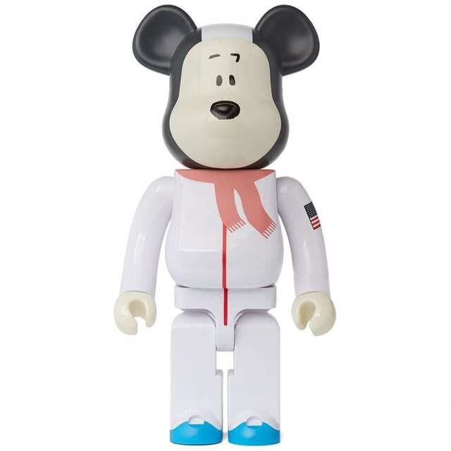 Medicom Toy Be@Rbrick 100% Astronaut Snoopy Ver., Figures & Dolls  Be@Rbrick