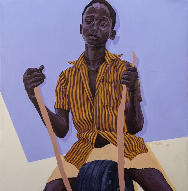 Ebenezer Edem Kwame Dedi | Golden Strap (2022) | Available for Sale | Artsy