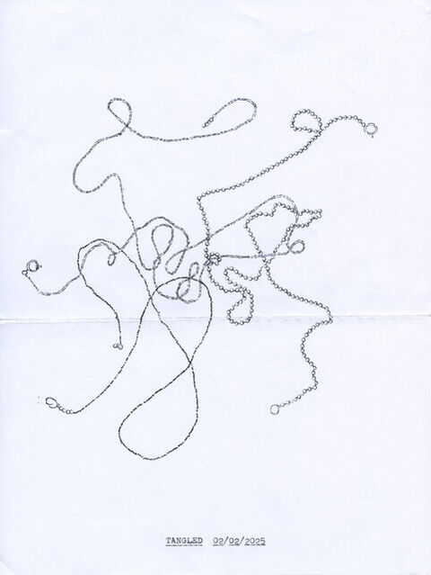 Tangle Typewriter Lenka Clayton | Tangled 02/02/2025 in the series “Typewriter Drawings ...