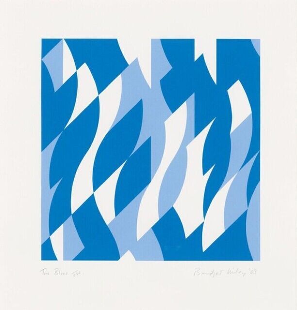 Bridget Riley Water Ripples Bridget Riley | Two Blues (2003) | Artsy