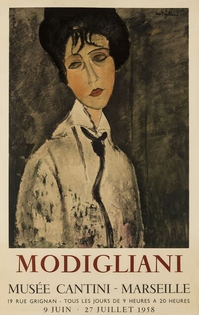 After Amedeo Modigliani | A poster for Modifliani: Musee Cantini (1958 ...