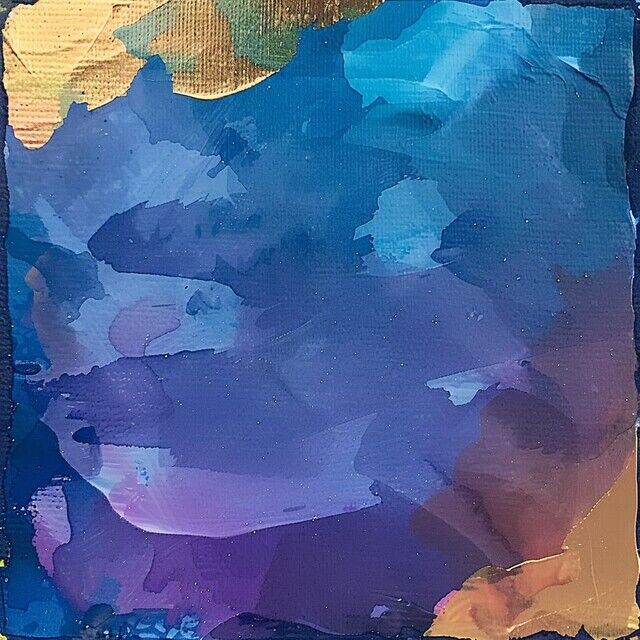 Andre Pier Rischar | Blue Landscape with Goldleaf, I love it! (2021 ...