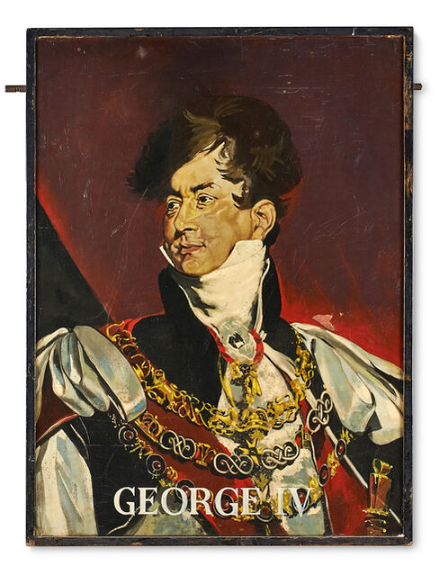George IV | Double Sided George IV Pub Sign | Artsy
