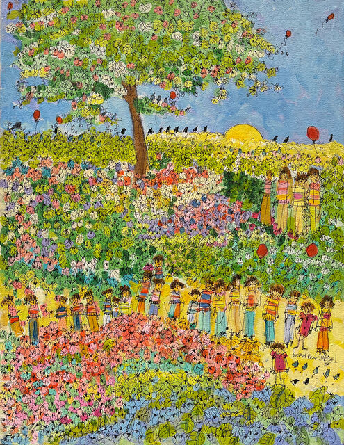 Susan Pear Meisel | Golden Hour in the Garden (2022) | Artsy