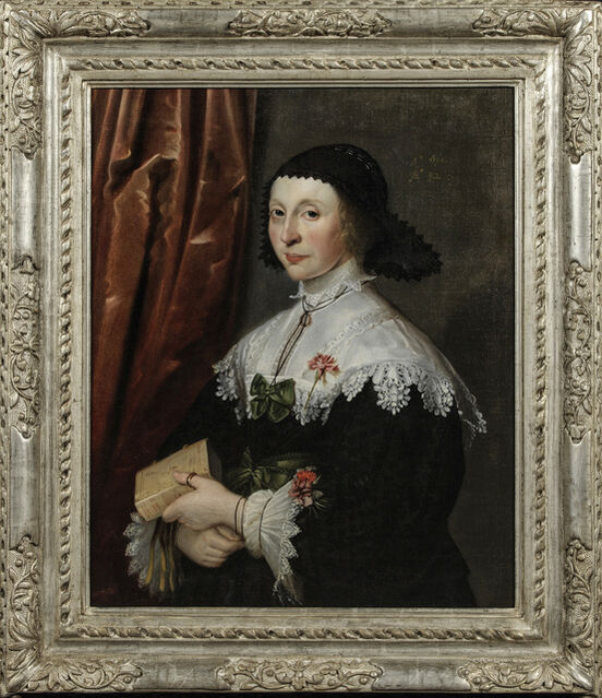 Gilbert Jackson Gilbert Jackson | Portrait of a lady, aged 32 (1634) | Artsy