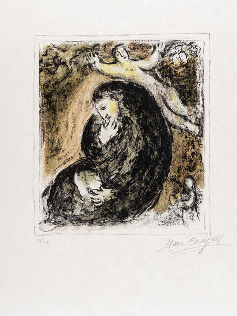 Marc Chagall | The Prophet and the Angel (Mourlot 942) (1979) | Artsy