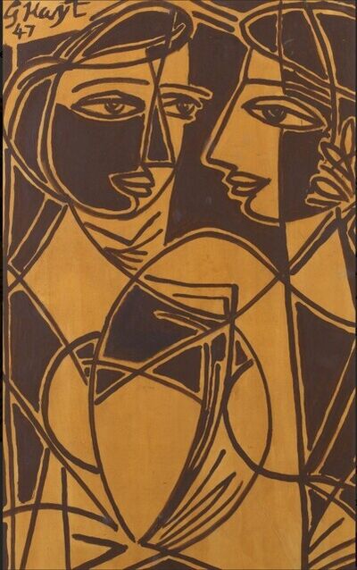 George Keyt | Untitled (Lovers) (1947) | Artsy