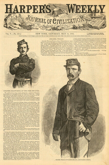 Winslow Homer | Colonel Wilson, of Wilson's Brigade. (1861) | Artsy