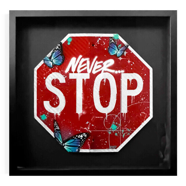 RISK | Never Stop Sign V (2024) | Available for Sale | Artsy