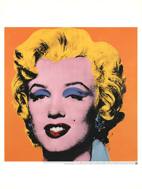 Andy Warhol | Marilyn, Orange Shot on White Background (1998) | Artsy