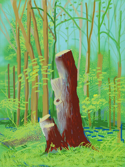 David Hockney | 24th April 2011. The Arrival of Spring in Woldgate ...