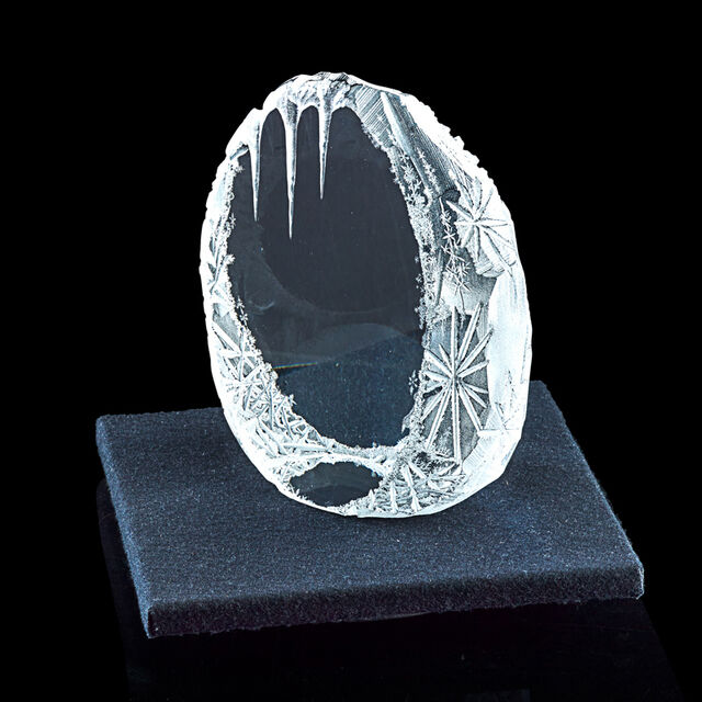 Christopher Ries | Sculpture with snowflakes from the Ice Cave series ...