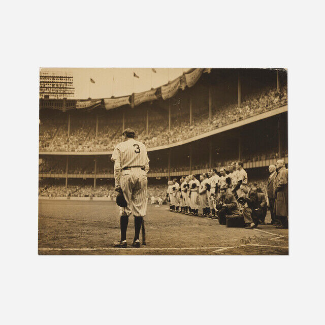 Babe Ruth Stadium Nat Fein | Babe Ruth's Last Day at Yankee Stadium (1948) | Artsy