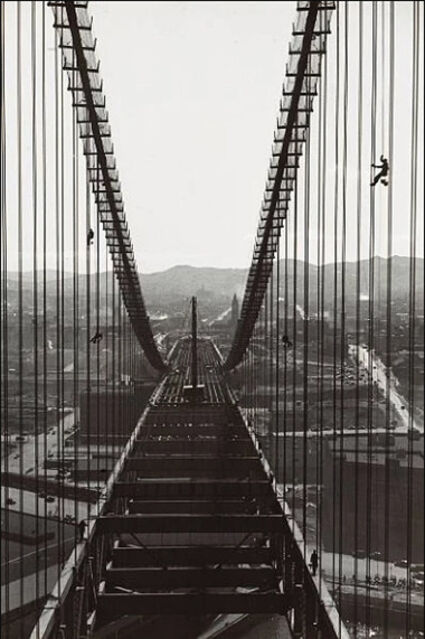 Peter Stackpole | Construction of the Bay Bridge (1935) | Available for ...