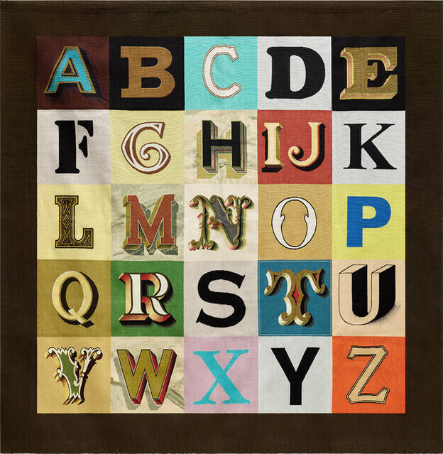 Peter Blake | Alphabet, from Banners of Persuasion (2008) | Artsy
