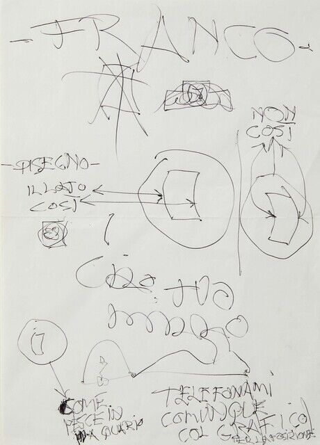 Emilio Prini | Untitled (notes for Franco Toselli) | Artsy