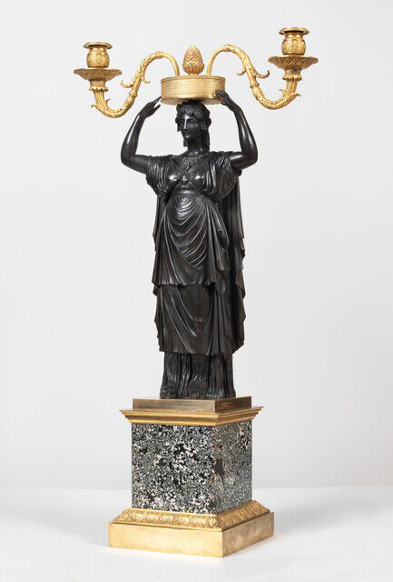 Francesco Righetti | Canephora Candelabra (Rome-late 18th century) | Artsy