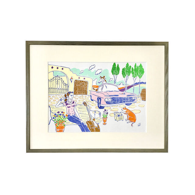 Hiroshi Nagasawa (ナガサワ ヒロシ) Woman and Pink Impala (2022) Available