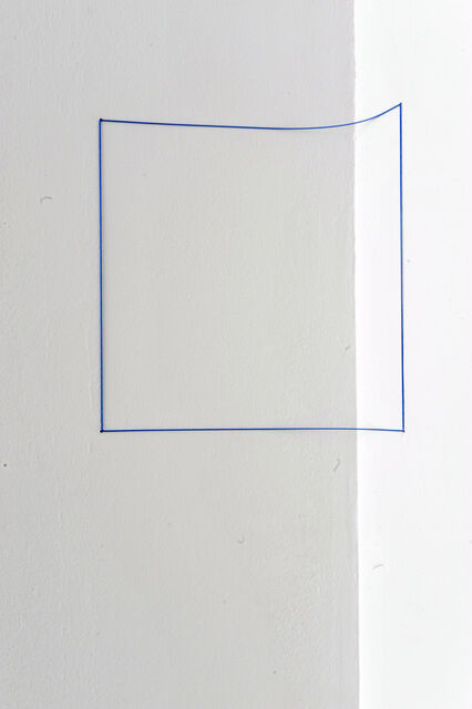 Fred Sandback | Blue Day-glo Corner Piece (1968) | Artsy