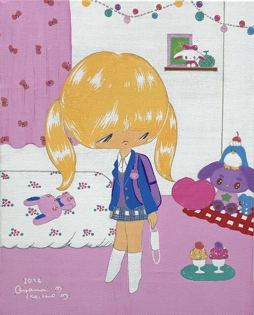 keiko oyama | 今日はうさぎをなでて帰ろう Let's stroke the rabbit today (2022) | Artsy