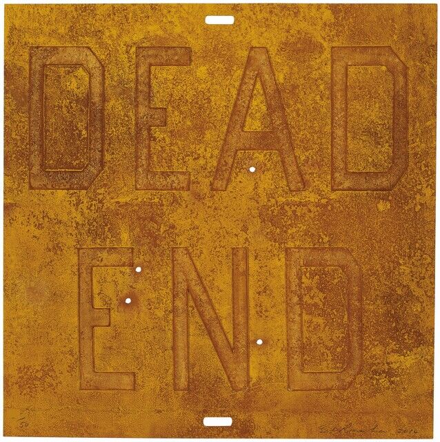 Dead Rusty Ed Ruscha | Rusty Signs - Dead End 2 (2014) | Available for Sale | Artsy
