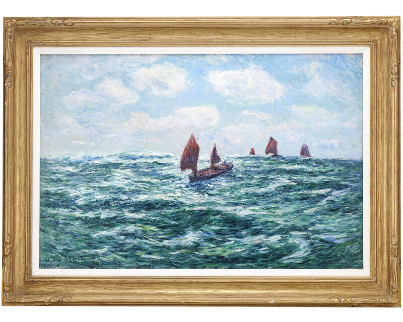 Barque de Peche en Mer by Henry Moret