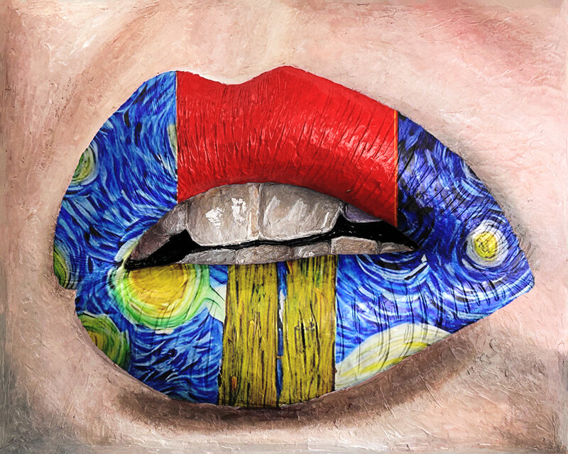 Louis Pop Art Lips - Light