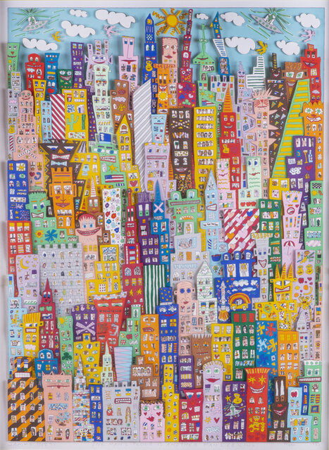 James Rizzi Empty Buildings James Rizzi One Man's Floor is Another Man's Ceiling… (1987) by James ...