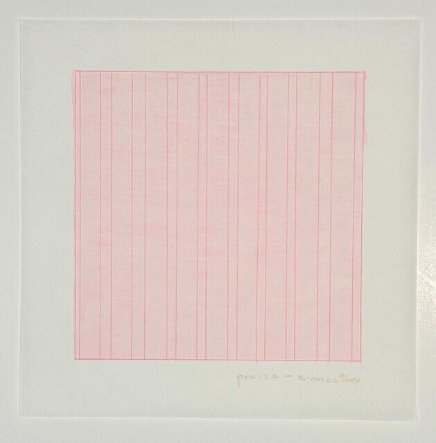 Martin Praise Agnes Martin | Praise (1976) | Art & Prints | Artsy