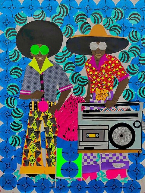 Wabonga Le temps passé (2023) by Franklin Mbungu Wabonga - For Sale | Artsy