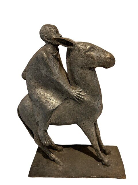 Man Riding A Burrough Enrique Alférez | Boy Riding Burrow with Cape (ca. 1900s) | For Sale ...